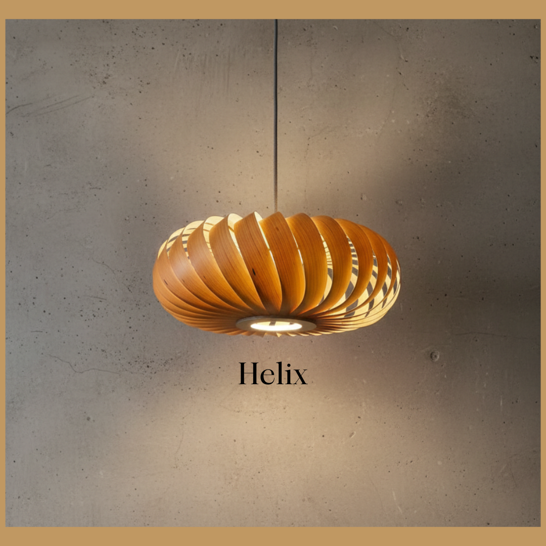 Helix - Lámpara colgante de madera