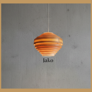 Lámpara colgante Jaco de madera, con diseño artesanal inspirado en un panal de abejas, elegante y contemporánea