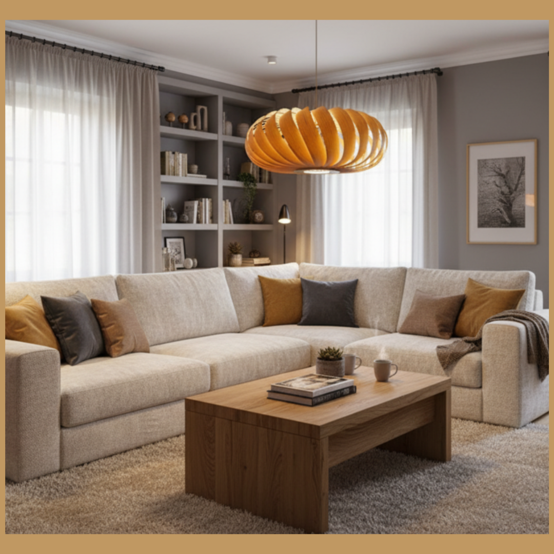 Helix - Lámpara colgante de madera - Imagen 2