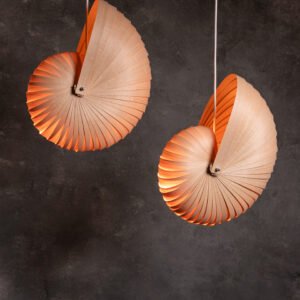 Lámpara colgante de diseño en madera Churu