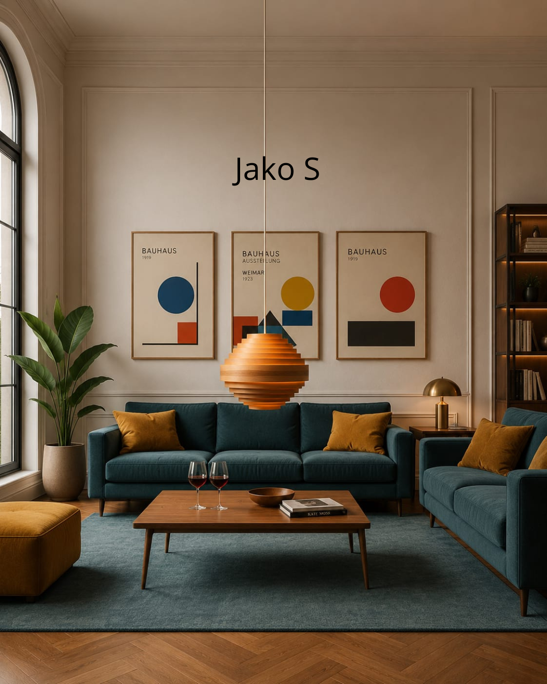 Lámpara colgante de techo Jako S diseño en madera - Imagen 2